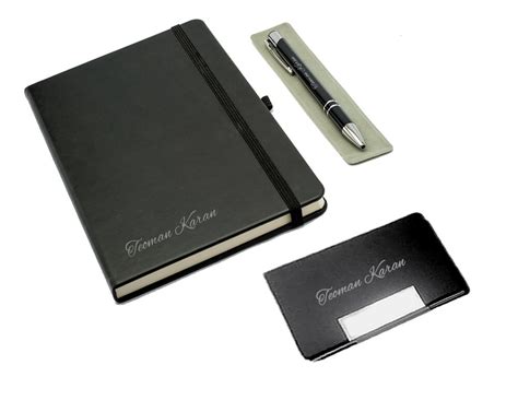 notebook com smart card|notebook with business card holder.